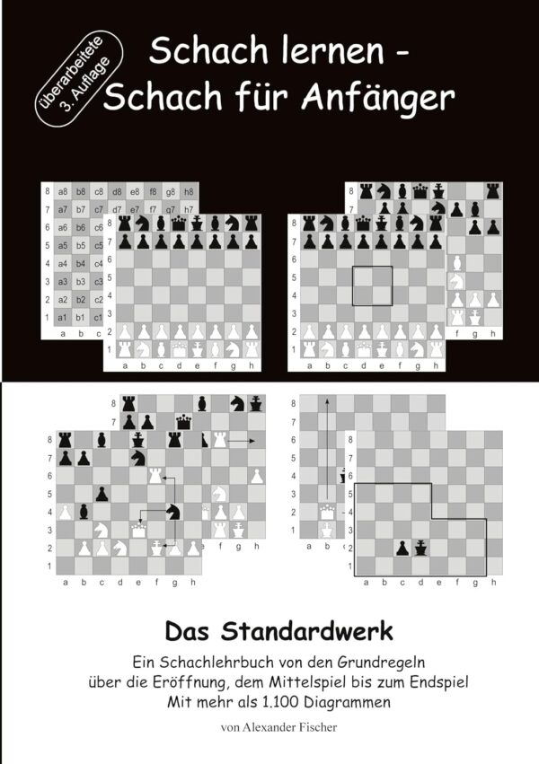 Schach lernen - Schach für Anfänger - Das Standardwerk: Ein Schachlehrbuch von den Grundregeln über die Eröffnung