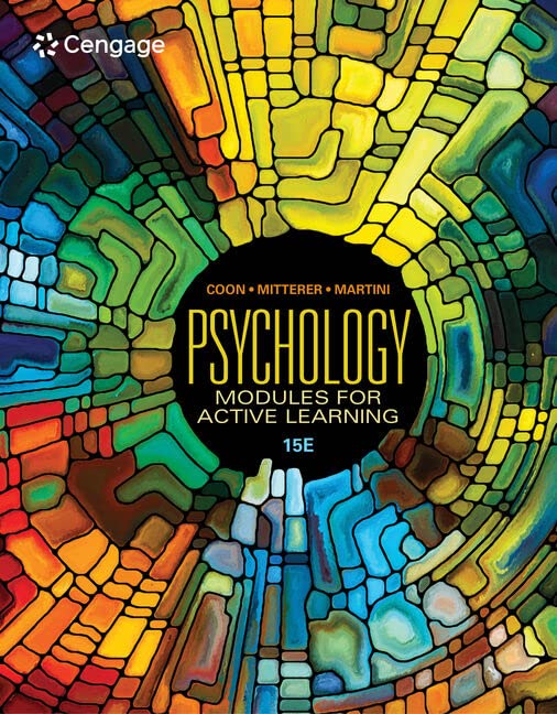 Psychology: Modules for Active Learning (MindTap Course List)